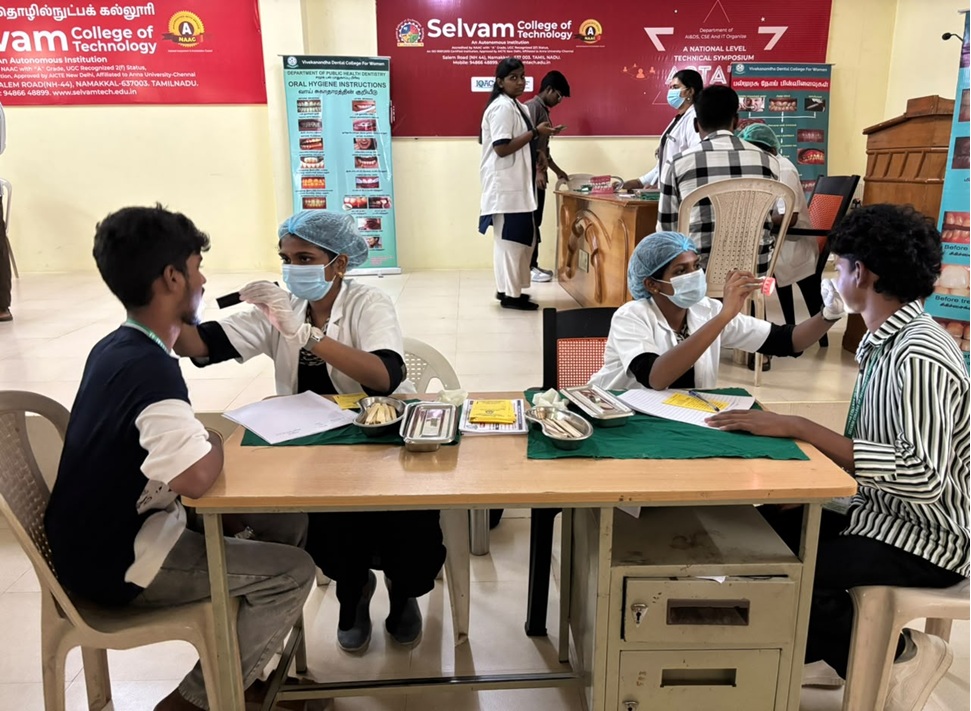 Dental Screening and Awareness Camp at Selvam College of Technology
